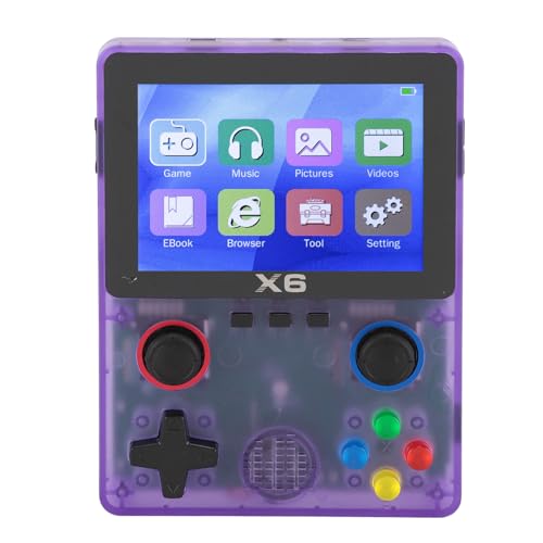 Handheld Spielkonsole, 3,5 Zoll IPS Bildschirm Retro Video Konsole, Retro Spiele Konsolen Classic Emulator mit Dual 3D Rocker, Unterstützt 11 Emulator Spiele (3) von ASHATA