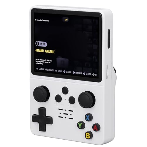 Retro Handheld Spielekonsole, 3,5 Zoll IPS Bildschirm Game Player, 10000 + Spiele in 1 Handheld Spielekonsole, für Linux Open Source System (64 GBw) von ASHATA