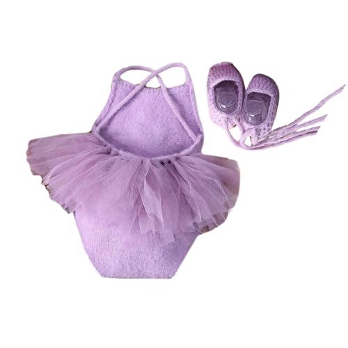 ASHLUYAK Baby Kleidung Neugeborene Kostüm Kleidung Gestrickte Kleid Schuhe Outfit Säugling Fotografie Requisiten Baby Versorgung von ASHLUYAK