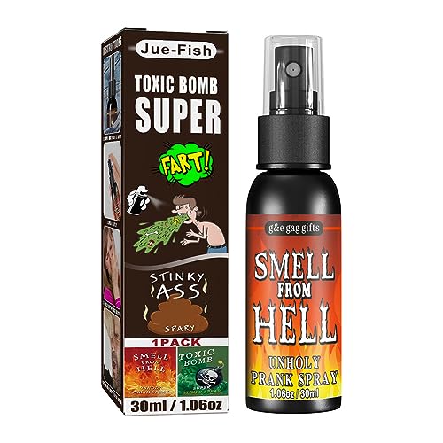 ASIEIT 30 ml flüssiges Furzknebel-Streich-Witz-Plastikspray mit schrecklichem Geruch, Partyzubehör, Parodie-Geruchsspray, ungiftig for Halloween (Hölle) von ASIEIT