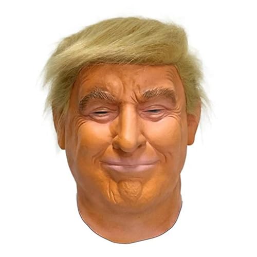 ASIEIT Donald Trump realistische Promi-Maske, amerikanische Aktivisten-Maske, tolle Halloween-Cosplay-Party-Requisite für Festival, Halloween, Ostern, Kostümparty (Filzstoff-Stil) von ASIEIT