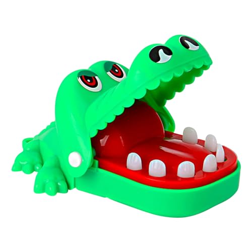 ASIEIT Krokodilzähne Spielzeug, Bissfinger, Zahnarztspiele, interaktives Alligator-Familienparty-Spielzeug, kreativ, ungiftig, for Kinder (Mini-Schlüsselanhänger Krokodil-Grün) von ASIEIT