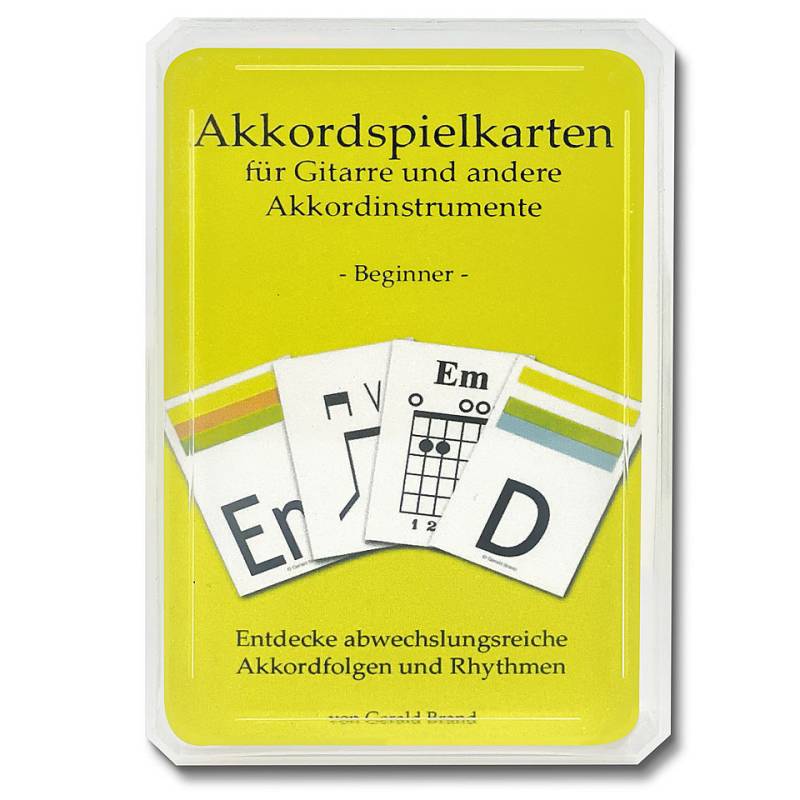 ASK Akkordspielkarten für Gitarre, Beginner Spiel von ASK