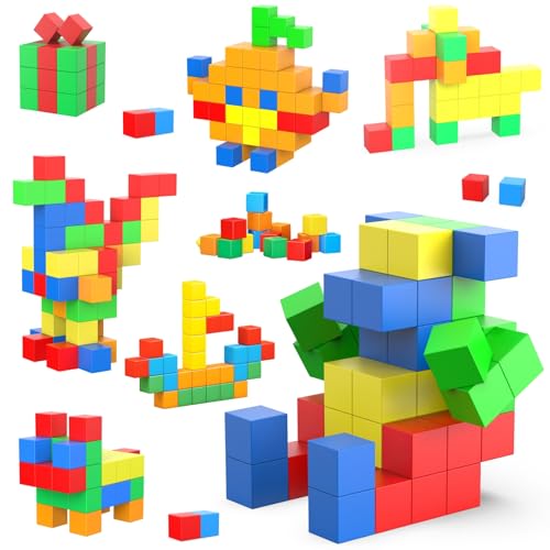 ASOK 66PCS Magnetische Bausteine für Kinder ab 3 Jahren, STEM Lernspielzeug, Kreative Magnetwürfel für Jungen und Mädchen ASOK 66PCS Magnetische Bausteine für Kinder ab 3 Jahren, STEM Lernspielzeug, Kreative Magnetwürfel für Jungen und Mädchen von ASOK