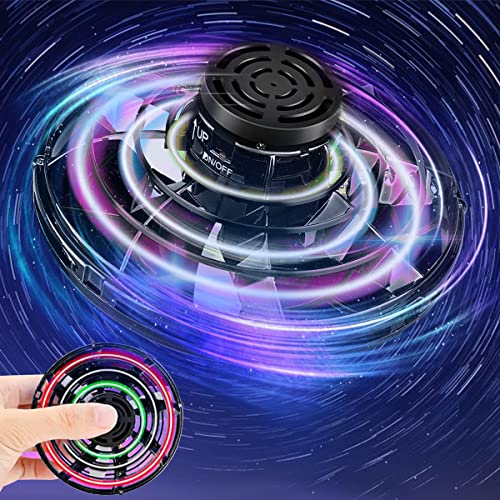 Fly UFO Spin Drohne, Flyufo Spin Mini Ufo Fly, Flying Spinner Ledzfly Flay Ufo Nova, Fliegende Scheibe Cgtolos Miniufo Drohne, Fidget Spinner Lenkrad, Dekompressionsspielzeug für Erwachsene und Kinder von ASORT