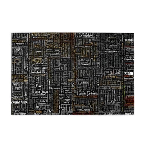 Holzpuzzle, 1000 Teile, herausforderndes Bilderpuzzle, bestes Geschenk für Erwachsene, 75 x 50 cm (Programmier-Programmiercode) von ASPOIJHN