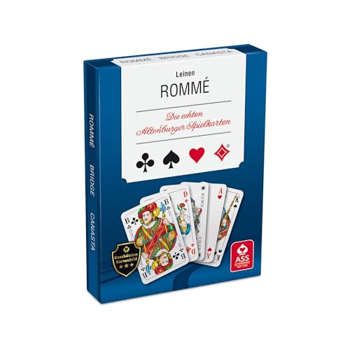 ASS Altenburger 22570073 22570073-Romme mit Leinenprägung, Kartenspiel, ab 10 Jahren, 85x55 von ASS Altenburger