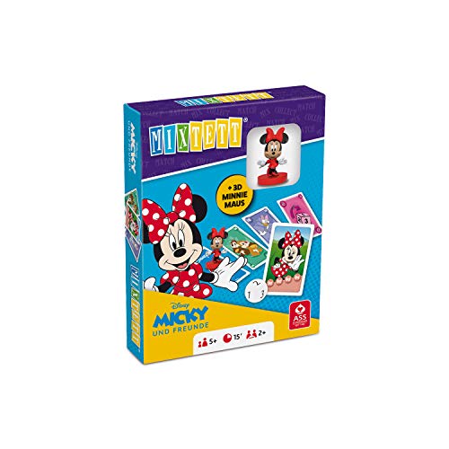 ASS Altenburger 22522246 Mixtett Micky Maus Disney Mickey & Friends Kartenspiel mit Spielfigur Minnie von ASS Altenburger