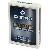 ASS 22564059 COPAG® Poker Jumbo Index blau, 100% Plastik, 4 Corner von ASS