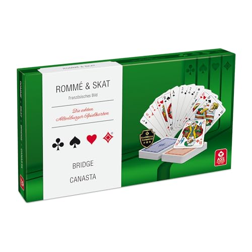 Spielkartenkassette: Skat, Rommé, Bridge, Canaster von ASS Altenburger