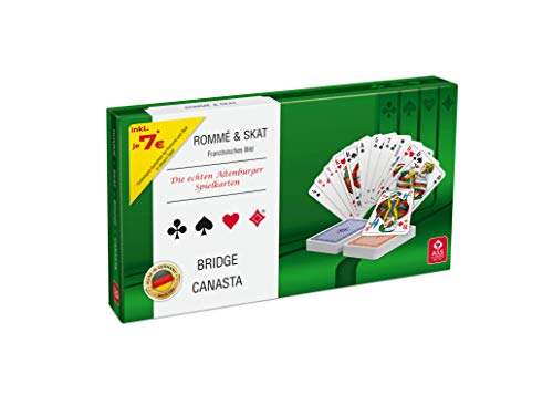 Spielkartenkassette: Skat, Rommé, Bridge, Canaster von ASS Altenburger