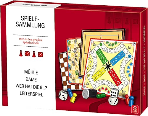 ASS Altenburger 22570310 - Spielesammlung mit extra groߟen Spielsteinen von ASS Altenburger