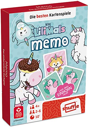 ASS Altenburger 22577451 myLilimals-Memo (mit Einhorn, Alpaka, Flamingo und weiteren lustigen Tieren) von ASS Altenburger