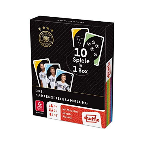 ASS Altenburger 22577504 - DFB SpielKarten! - Die Kartenspielesammlung mit 10 Spielen in 1 Box von ASS