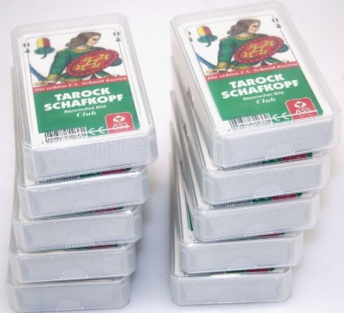 ASS Zehnerpaket TAROCK SCHAFKOPF Bayerisches Bild Spielkarten von ASS