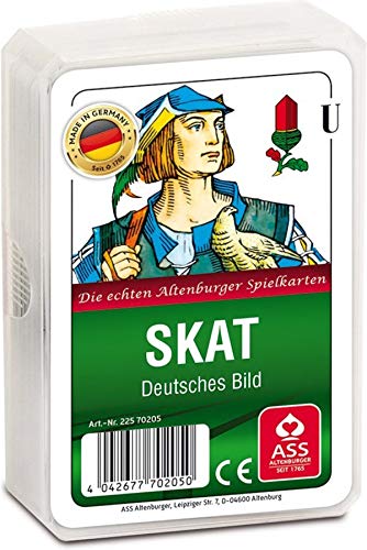 Ass Spielkarten Skat Joker deutsches Bild Blatt Kornblume 5er Pack von ASS