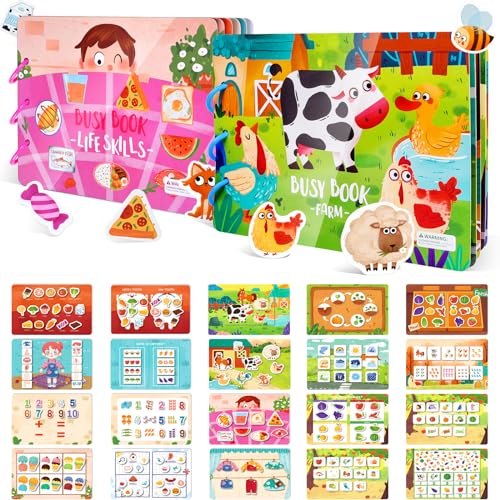 ASTARON Montessori-Spielzeug, Bastelbuch für Kleinkinder im Alter von 3 4 5 6 Jahren, Bauernhof- und Lebensfähigkeiten, Lernspielzeug, Geschenke für 3–5 Jahre, Jungen, Mädchen, Kinder, Autismus, ASTARON Montessori-Spielzeug, Bastelbuch für Kleinkinder im Alter von 3 4 5 6 Jahren, Bauernhof- und Lebensfähigkeiten, Lernspielzeug, Geschenke für 3–5 Jahre, Jungen, Mädchen, Kinder, Autismus, von ASTARON