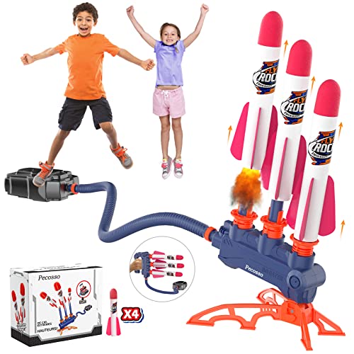 ASTGMI Pecosso Raketenstarter mit Pedal, Raketenspielzeug, Geschenk zum Geburtstag, Weihnachten, für Jungen und Mädchen, Spielzeug für Kinder 6 Jahre (7,8,9,10,11,12) und mehr von ASTGMI