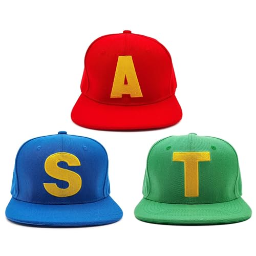 ASVP Shop Kindermütze, rot, blau, grün, Baseballmützen mit verstellbarem Riemen und gesticktem Buchstaben-Kostüm ASVP Shop Kindermütze, rot, blau, grün, Baseballmützen mit verstellbarem Riemen und gesticktem Buchstaben-Kostüm von ASVP Shop