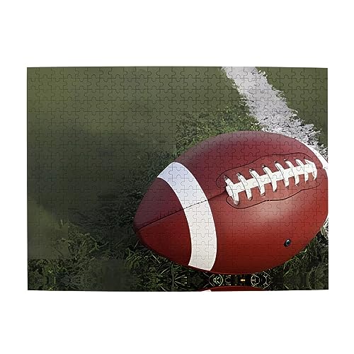 American Football Print Jigsaw Personalisierte Puzzle Holzpuzzle Lustiges Puzzle 500 Teile für Erwachsene Geburtstag von ASmeir