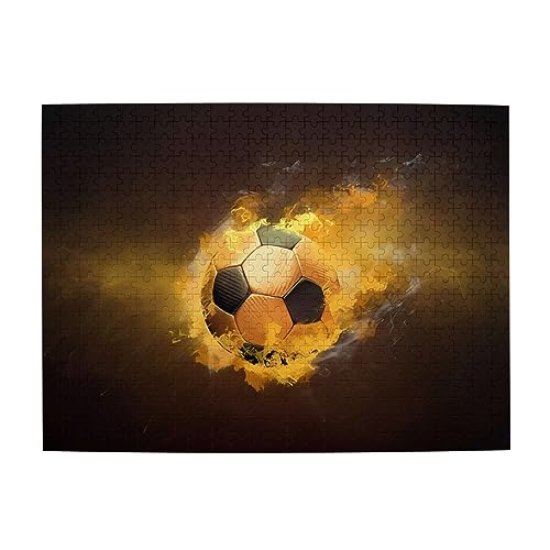 Fußball Fußball Druck Puzzle Personalisierte Puzzle Holzpuzzle Lustiges Puzzle 500 Teile für Erwachsene Geburtstag von ASmeir