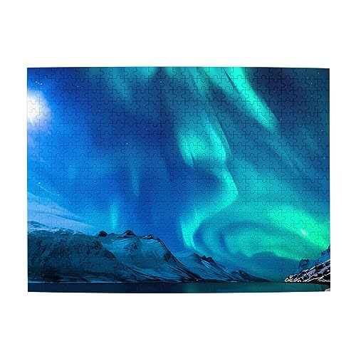 Northern Lights Print Jigsaw Personalisierte Puzzle Holzpuzzle Lustiges Puzzle 500 Teile für Erwachsene Geburtstag von ASmeir