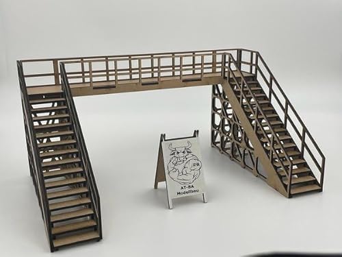 220014 Slotcar Brücke U-Form für 2 Fahrspuren von AT-BA Modellbau