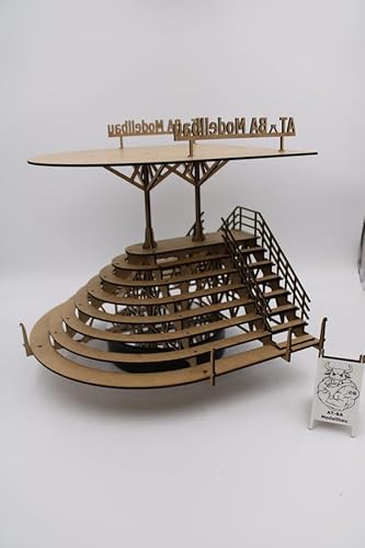 AT-BA Modellbau 220002 Slotcar-Tribüne Spitzkehre klein von AT-BA Modellbau