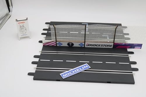 220150 Slotcar PitLane Fangzaun mit Werbung Holz von AT-BA Modellbau