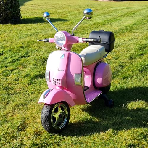 ATAA Vespa Klassik- Elektromotorrad mit 12V mit offizieller Piaggio Lizenz - Pink von ATAA