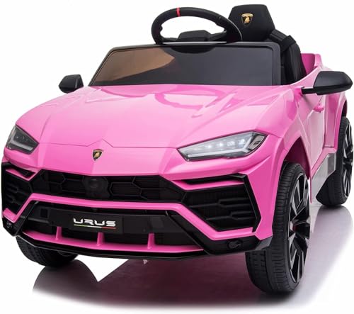 Lamborghini Urus 12V - Pink Elektroauto für Kinder mit 12V Batterie und Fernbedienung Lamborghini Urus 12V - Pink Elektroauto für Kinder mit 12V Batterie und Fernbedienung von ATAA