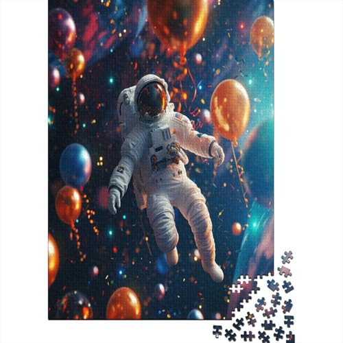 Astronaut 1000 Stück Puzzles Für Erwachsene Teenager Stress Abbauen Familien-Puzzlespiel 1000-teiliges Puzzle Kinder Lernspiel Spielzeug Geschenk Puzzel 1000pcs (75x50cm) von ATBNBNUIE