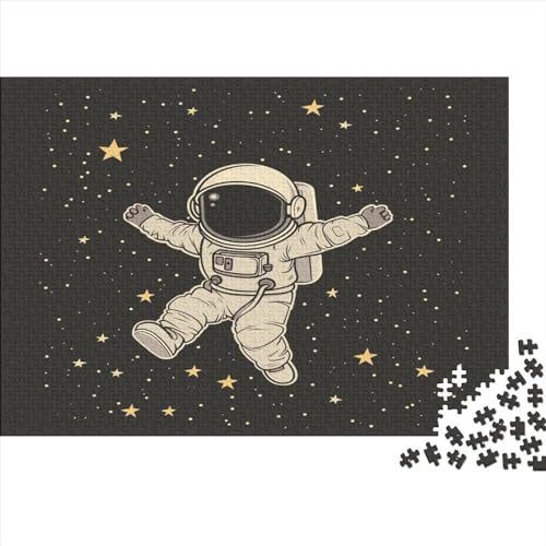 Astronaut Puzzle 1000 Teile,für Erwachsene, Impossible Puzzle,farbenfrohes Legespiel,GesKükenlichkeitsspiel Für Die Ganze Familie,Erwachsenenpuzzle Puzzel 1000pcs (75x50cm) von ATBNBNUIE