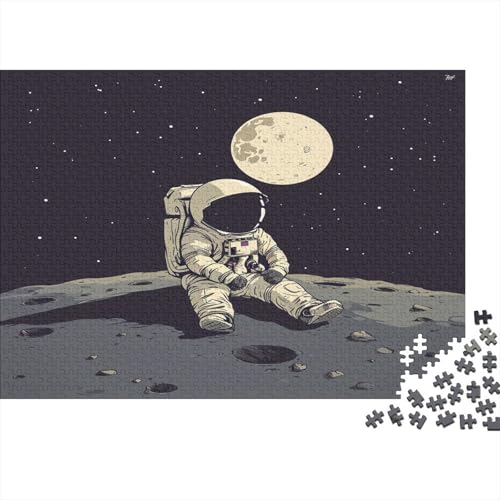 Astronaut Puzzle 1000 Teile Puzzles Für Erwachsene Lernspiel Herausforderungsspielzeug 1000-teilige Puzzlespiel Für Erwachsene Kinder Puzzel 1000pcs (75x50cm) von ATBNBNUIE