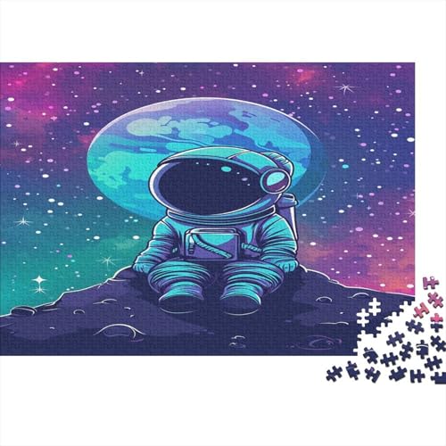 Astronaut Puzzlespiel 1000 Teile Jigsaw Puzzle 1000 Puzzle FüR Erwachsene Kinder Senioren Erwachsenen Puzzlespiel Puzzel 1000pcs (75x50cm) von ATBNBNUIE