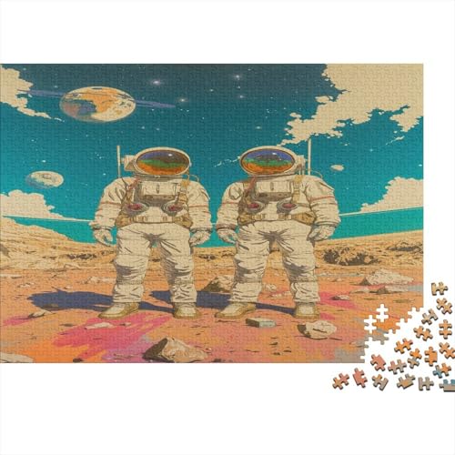 Astronaut Puzzlespiel 1000 Teile Puzzles Für Erwachsene Lernspiel Herausforderung Spielzeug 1000 Teile Puzzles Für Erwachsene Kinder Erwachsenen Puzzlespiel Puzzel 1000pcs (75x50cm) von ATBNBNUIE