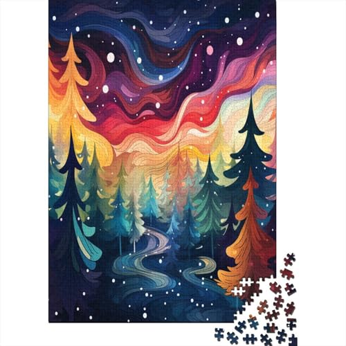 Aurora 1000 Stück Puzzles Für Erwachsene Teenager Stress Abbauen Familien-Puzzlespiel 1000-teiliges Puzzle Kinder Lernspiel Spielzeug Geschenk Puzzel 1000pcs (75x50cm) von ATBNBNUIE