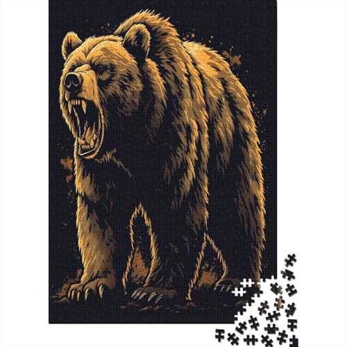 Bär Puzzle 1000 Teile,Puzzle Für Erwachsene, Impossible Puzzle, Geschicklichkeitsspiel Für Die Ganze Familie,Puzzle Legespiel- Erwachsenenpuzzle Puzzel 1000pcs (75x50cm) von ATBNBNUIE