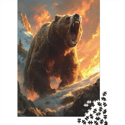 Bär Puzzle 1000 Teile Für Erwachsene Und Kinder Ab 14 Jahren Für Stressabbauer Puzzel 1000pcs (75x50cm) von ATBNBNUIE