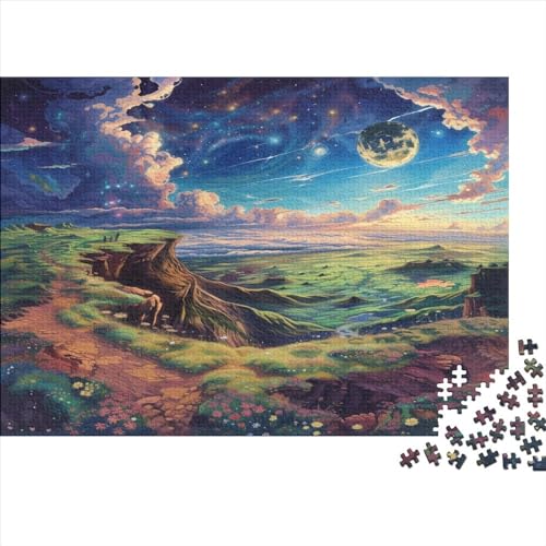 Blauer Planet 1000 Stück Puzzles Für Erwachsene Teenager Stress Abbauen Familien-Puzzlespiel Mit Poster in 1000-teiliges Puzzle Kinder Lernspiel Spielzeug Geschenk Puzzel 1000pcs (75x50cm) von ATBNBNUIE