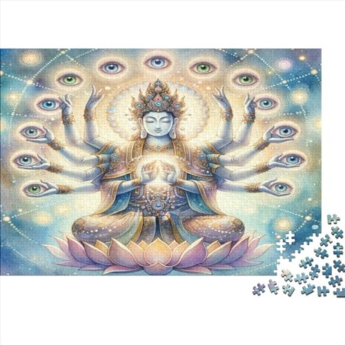 Buddha Statue Puzzle 1000 Teile Erwachsener Kniffel Spaß Für Die Ganze Familie - Abwechslungsreiche 1000 Puzzleteilige Motive Puzzlespiel Erwachsene, Puzzel 1000pcs (75x50cm) von ATBNBNUIE