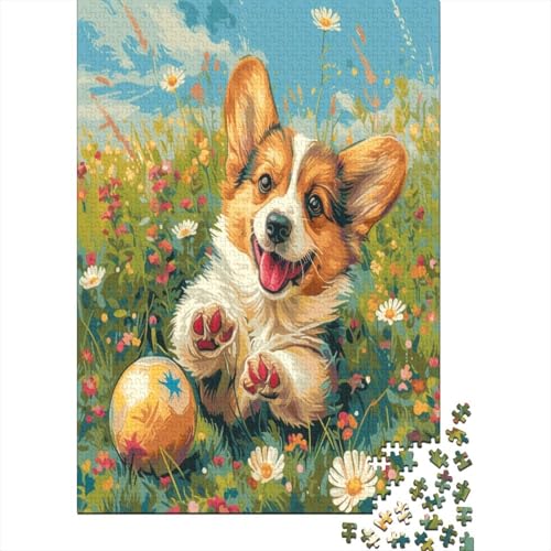 Corgi Puzzlespiel 1000 Teile Puzzles Für Erwachsene Lernspiel Herausforderung Spielzeug 1000 Teile Puzzles Für Erwachsene Kinder Erwachsenen Puzzlespiel Puzzel 1000pcs (75x50cm) von ATBNBNUIE