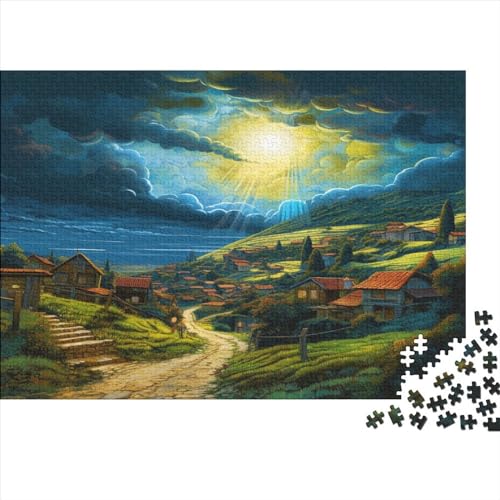 Dörfer Puzzlespiel 1000 Teile Puzzles Für Erwachsene Lernspiel Herausforderung Spielzeug 1000 Teile Puzzles Für Erwachsene Kinder Erwachsenen Puzzlespiel Puzzel 1000pcs (75x50cm) von ATBNBNUIE