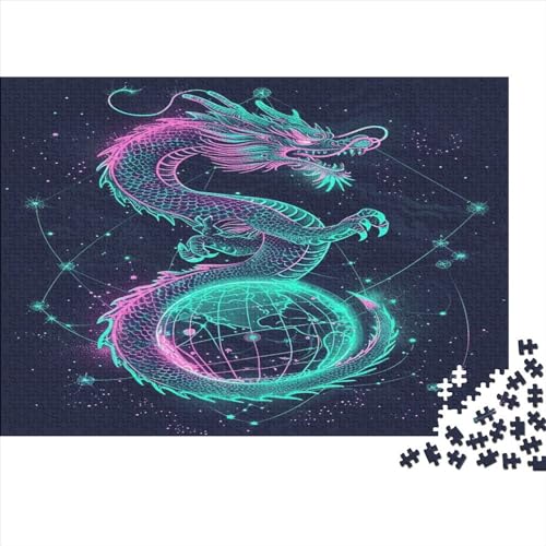 Drache Puzzle 1000 Teile,Puzzle Für Erwachsene, Impossible Puzzle,Puzzle 1000 Puzzle Home DekoRatteion Puzzle,Erwachsenenpuzzle Puzzel 1000pcs (75x50cm) von ATBNBNUIE