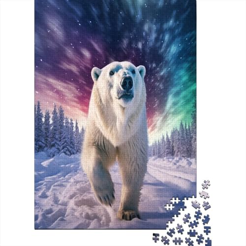 Eisbär Puzzle 1000 Teile Erwachsener Kniffel Spaß Für Die Ganze Familie - Abwechslungsreiche 1000 Puzzleteilige Motive Puzzlespiel Erwachsene, Puzzel 1000pcs (75x50cm) von ATBNBNUIE