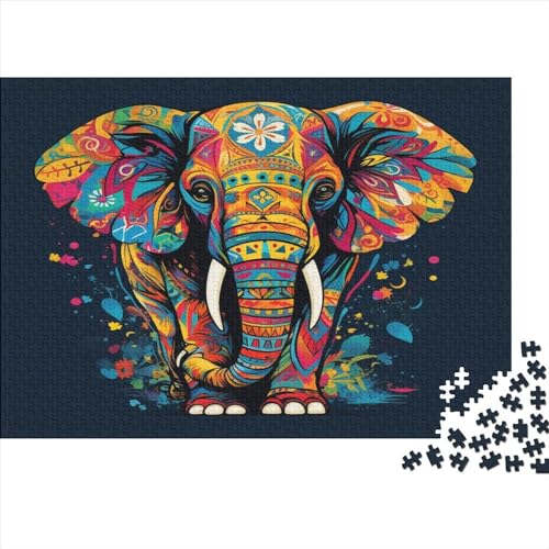 Elefant 1000 Stück Puzzle Für Erwachsene 1000 Stück Puzzle Für Erwachsene-Crazy Süßigkeiten-1000 Stück Puzzle Große Puzzles Kinder Lernspiel Spielzeug Geschenk Puzzel 1000pcs (75x50c von ATBNBNUIE