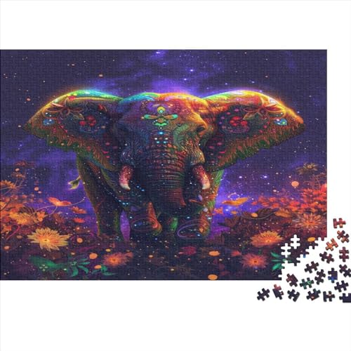 Elefant 1000 Stück Puzzle Für Erwachsene 1000 Stück Puzzle Für Erwachsene-Crazy Süßigkeiten-1000 Stück Puzzle Große Puzzles Kinder Lernspiel Spielzeug Geschenk Puzzel 1000pcs (75x50c von ATBNBNUIE