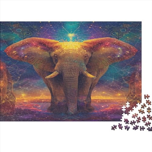 Elefant Puzzle 1000 Teile Erwachsener Kniffel Spaß Für Die Ganze Familie - Abwechslungsreiche 1000 Puzzleteilige Motive Puzzle Erwachsene, Puzzel 1000pcs (75x50cm) von ATBNBNUIE