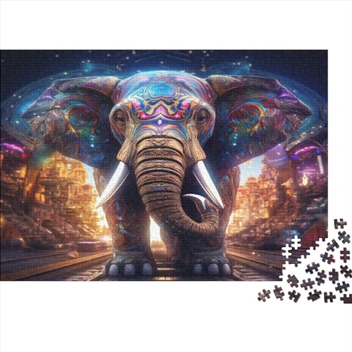 Elefant Puzzlespiel 1000 Teile Puzzles Für Erwachsene Lernspiel Herausforderung Spielzeug 1000 Teile Puzzles Für Erwachsene Kinder Erwachsenen Puzzlespiel Puzzel 1000pcs (75x50cm) von ATBNBNUIE