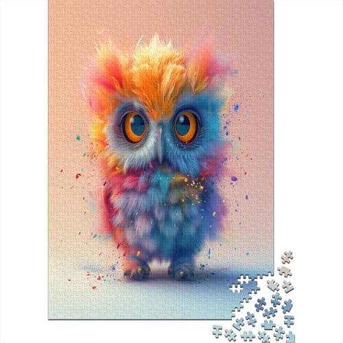 Eule 1000 Stück Puzzle Für Erwachsene 1000 Stück Puzzle Für Erwachsene-Crazy Süßigkeiten-1000 Stück Puzzle Große Puzzles Kinder Lernspiel Spielzeug Geschenk Puzzel 1000pcs (75x50cm) von ATBNBNUIE